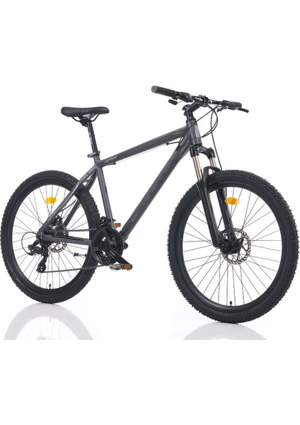 Astron 27.5" Dağ Bisikleti – Alüminyum Kadro, Shimano Tourney 21 Vites, Mekanik Disk Fren, Kilitlenebilir Maşa Grey Matt