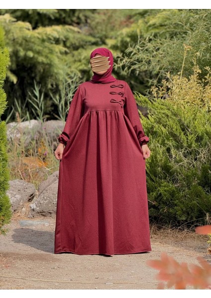 Ankanoor 3 Fiyonklu Örme Elbise ANKA255109