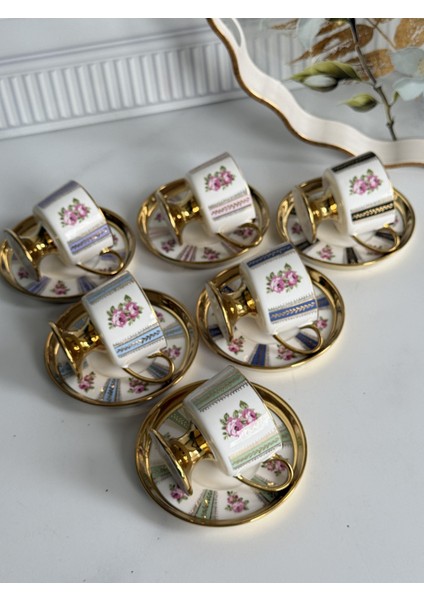 Türk Kahve Fincanı Harvey 6 Kişilik 12 Parça fiyatları