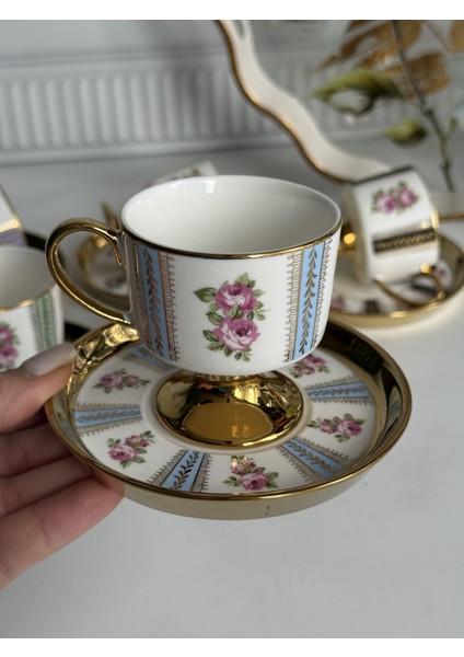 Türk Kahve Fincanı Harvey 6 Kişilik 12 Parça fırsatları