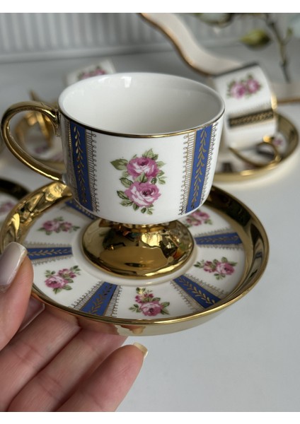 Türk Kahve Fincanı Harvey 6 Kişilik 12 Parça indirimleri