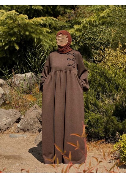 Ankanoor 3 Fiyonklu Örme Elbise ANKA255109