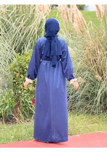 Ankanoor Garnili Kadife Elbise ANKA255112