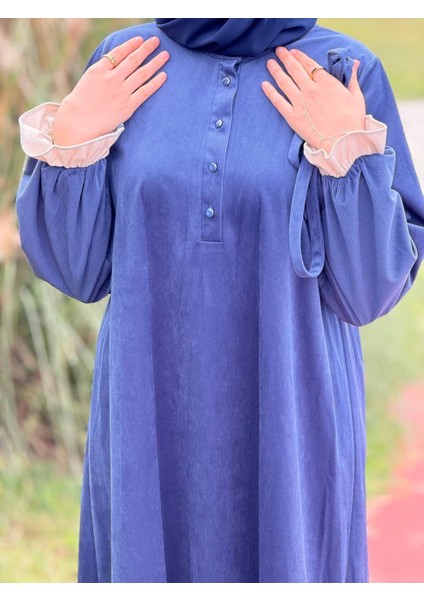 Ankanoor Garnili Kadife Elbise ANKA255112