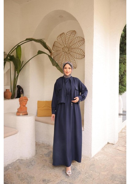 Ankanoor Keten Ceket Elbise Takım ANKA255091