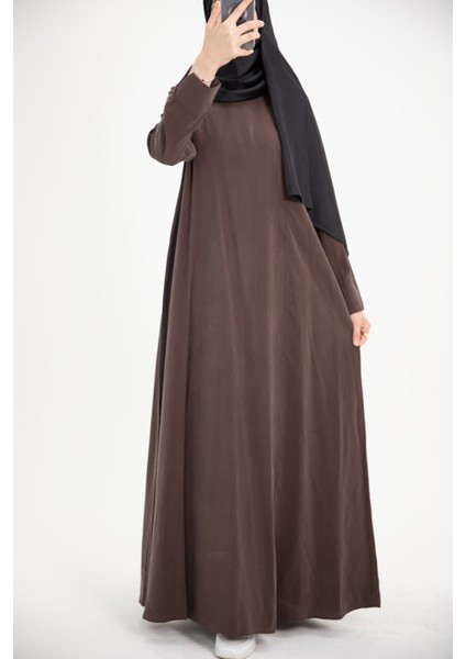 Ankanoor Modal Cupra Yırtmaç Kol Drapeli Elbise ANKA253003 modelleri