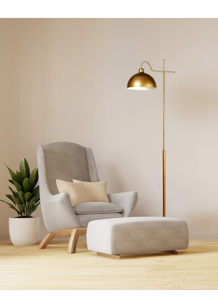 Glorea – Eskitme Gold Metal Lambader | Dekoratif ve Modern Yer Aydınlatması fiyatları