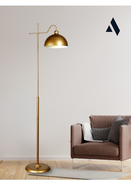 Glorea – Eskitme Gold Metal Lambader | Dekoratif ve Modern Yer Aydınlatması indirimleri