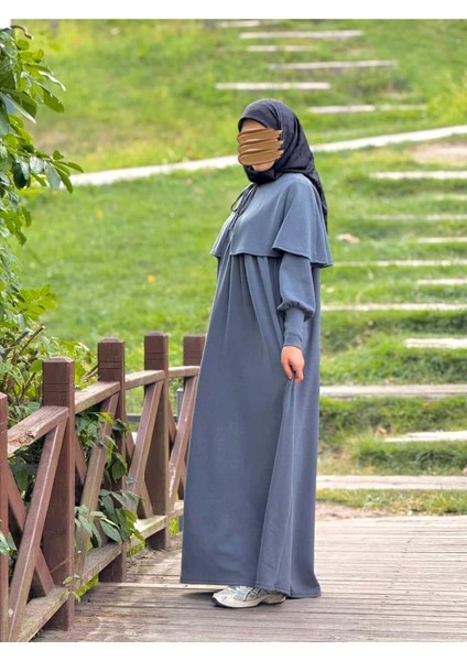 Ankanoor Pelerinli Örme Elbise ANKA255108 modelleri