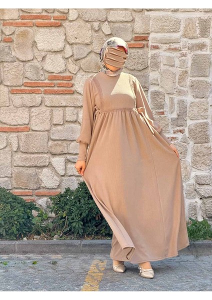 Ankanoor Yandan Bağlamalı Dantelli Örme Elbise ANKA255105 modelleri