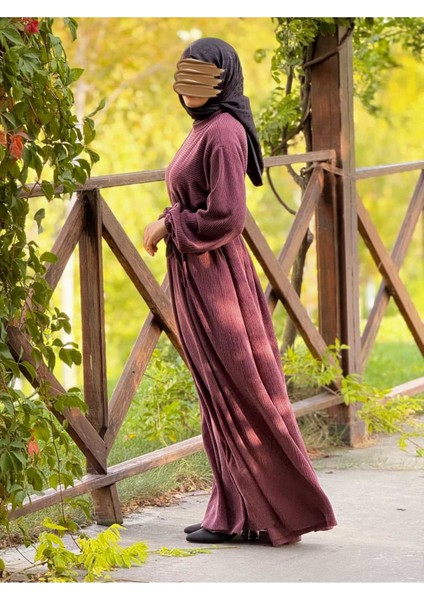 Ankanoor Robalı Oversize Örme Elbise ANKA255110