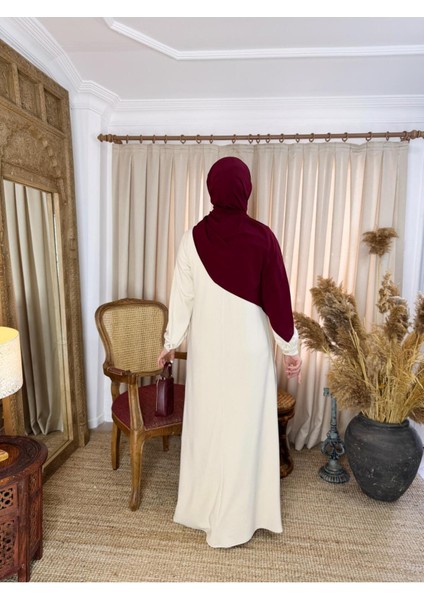 Ankanoor Bej Yarım Pat Düğmeli Örme Elbise ANKA258064 modelleri