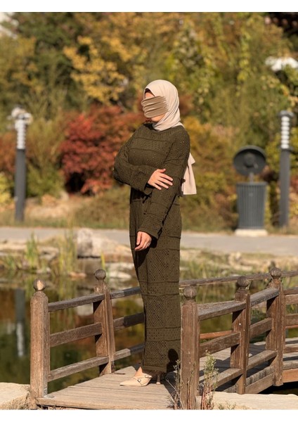 Ankanoor Uzun Kol Içlikli Otantik Otantik Triko Elbise ANKA252004 modelleri