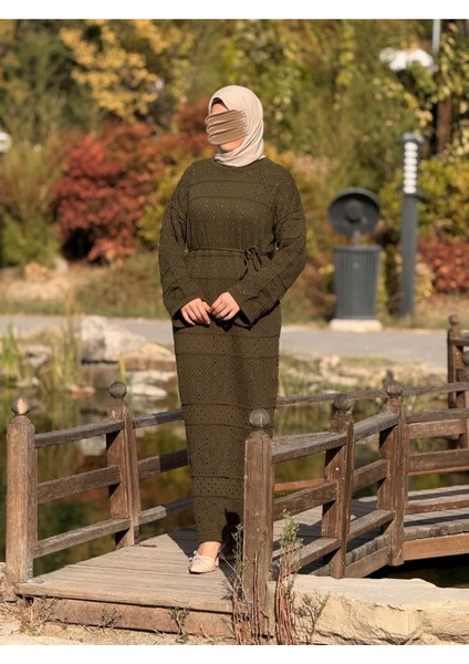 Ankanoor Uzun Kol Içlikli Otantik Otantik Triko Elbise ANKA252004 fırsatları