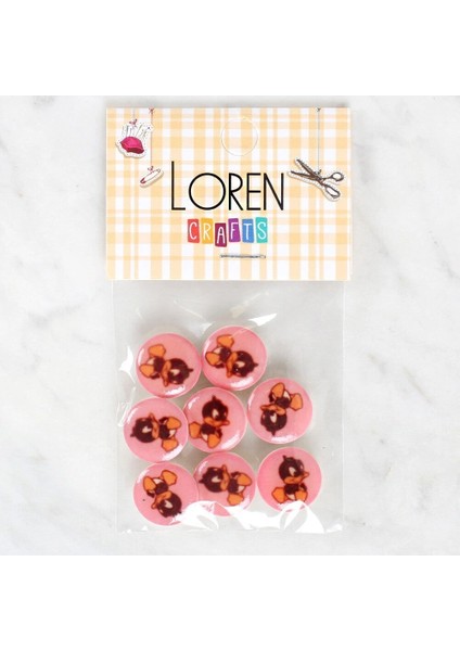 Loren Crafts 8'li Ördek Düğme - 1202