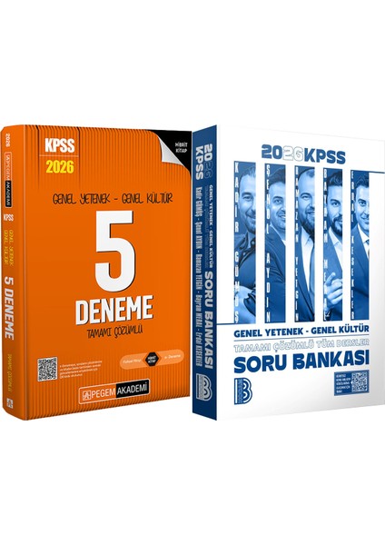 2026 Kpss Tüm Dersler Tamamı Çözümlü Soru Bankası - Kpss Genel Yetenek Genel Kültür 5 Deneme