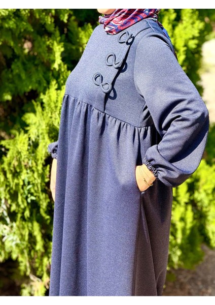 Ankanoor 3 Fiyonklu Örme Elbise ANKA255109