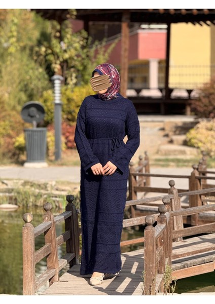 Ankanoor Uzun Kol Içlikli Otantik Otantik Triko Elbise ANKA252004