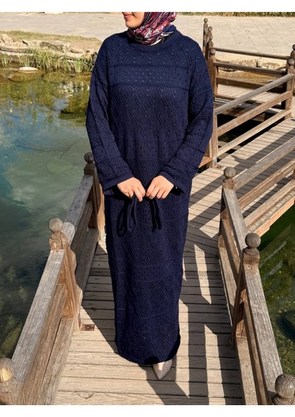 Ankanoor Uzun Kol Içlikli Otantik Otantik Triko Elbise ANKA252004