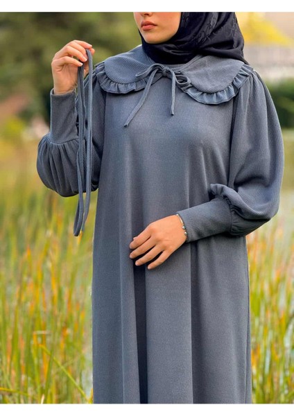 Ankanoor Seyyar Bebe Yakalı Örme Elbise ANKA255106