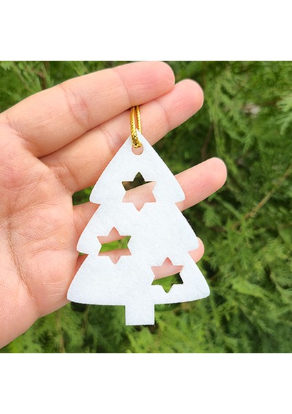 Yılbaşı Ağacı Süsleri - Yeni Yıl Çam Ağacı 10’lu Keçe Set indirimleri