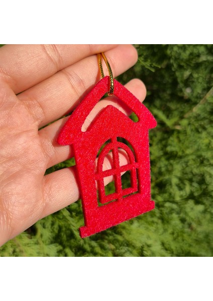 Yılbaşı Ağacı Süsleri - Yeni Yıl Çam Ağacı 10’lu Keçe Set