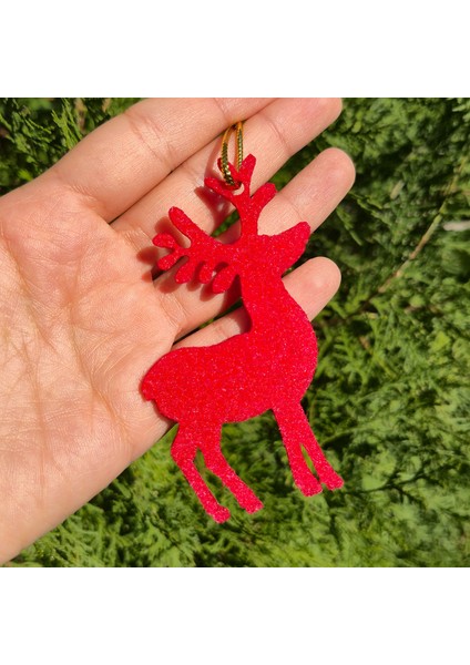 Yılbaşı Ağacı Süsleri - Yeni Yıl Çam Ağacı 10’lu Keçe Set