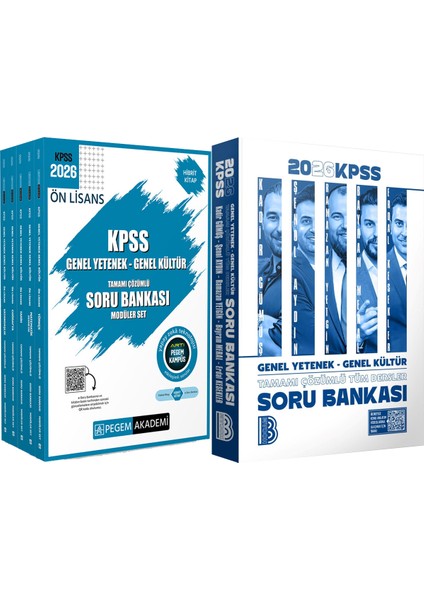 2026 Kpss Tüm Dersler Tamamı Çözümlü Soru Bankası - 2026 Kpss Ön Lisans Soru Modüler Set Çözümlü