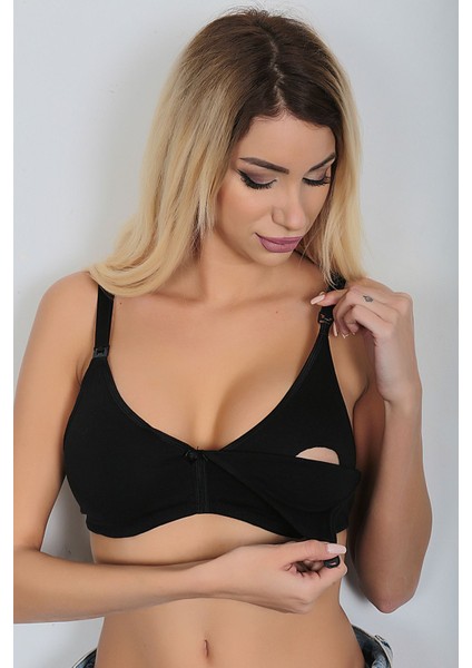 Techmrt Siyah Emzirme Sütyeni - 505 - Beden 95