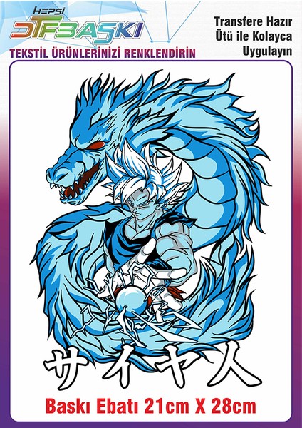 Anime Manga Ütü ile Yapışan Kumaş Tekstil Kıyafet Dtf Baskı