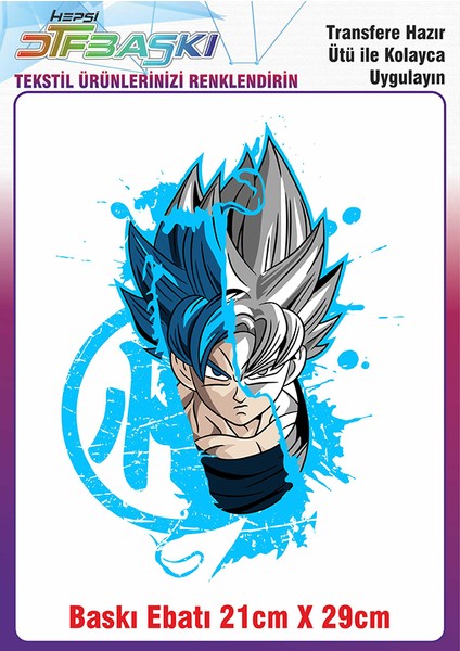 Anime Manga Ütü ile Yapışan Kumaş Tekstil Kıyafet Dtf Baskı