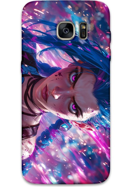 Galaxy S7 Edge Uyumlu Anime Desenli Telefon Kılıfı + Ekran Koruyucu - 5912