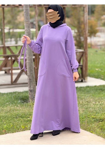 Ankanoor Kapüşonlu Sweat Elbise ANKA252007