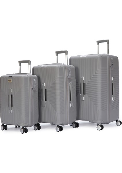04PC7080 Polipropilen 3 Lü Valiz Seti