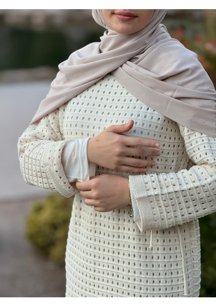 Ankanoor Uzun Kol Içlikli File Triko Elbise ANKA252005 fiyatları