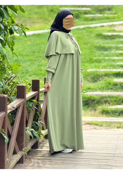 Ankanoor Pelerinli Örme Elbise ANKA255108 fırsatları