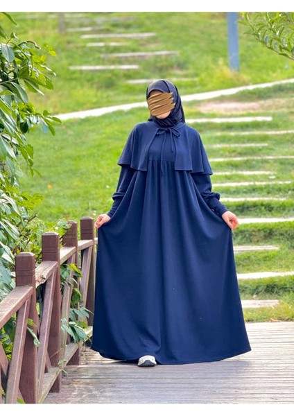 Ankanoor Pelerinli Örme Elbise ANKA255108