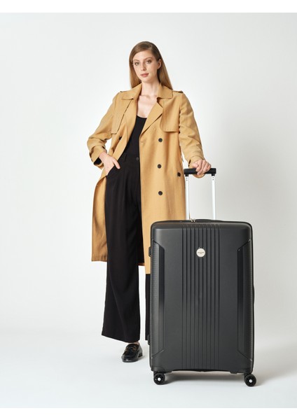 04PC7060 Polipropilen 3 Lü Valiz Seti Siyah fiyatları