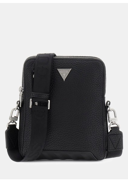 Siyah Erkek Postacı Çantası HMTOLGP5413