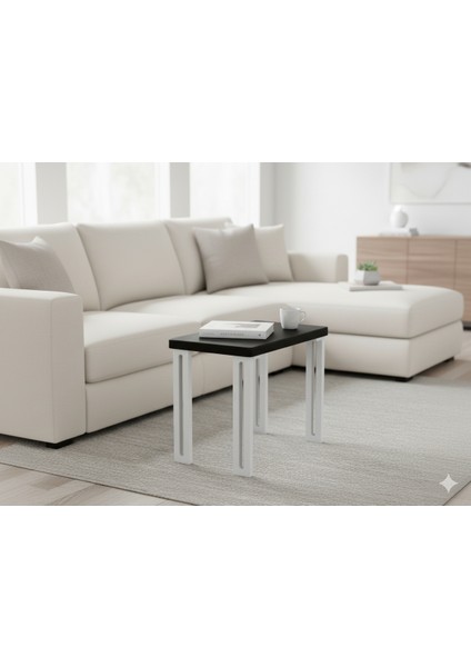 Modern 4'lü Zigon Sehpa Takımı Seti - Yenilikçi Tasarım Özel Üretim 45° Freze Detaylı Mdf Ayaklı indirimleri