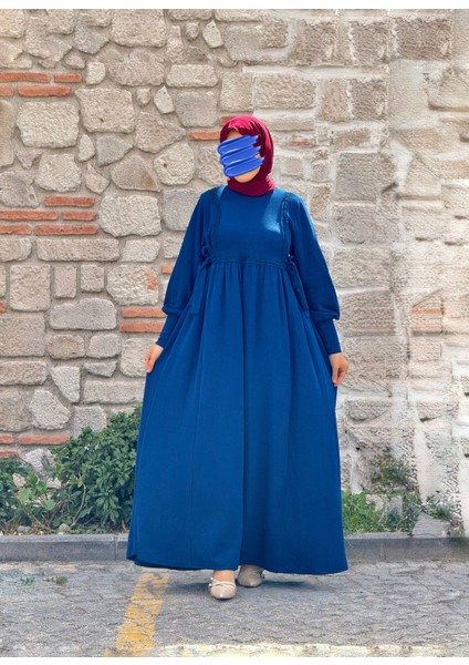 Ankanoor Yandan Bağlamalı Dantelli Örme Elbise ANKA255105 fiyatları