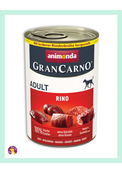 Grancarno Sığır Etli Köpek Konservesi 400 gr