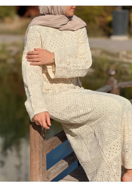 Ankanoor Uzun Kol Içlikli Otantik Otantik Triko Elbise ANKA252004 modelleri