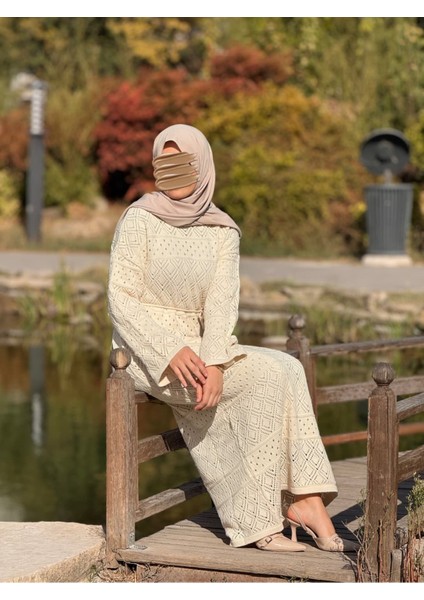 Ankanoor Uzun Kol Içlikli Otantik Otantik Triko Elbise ANKA252004 fırsatları