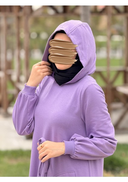 Ankanoor Kapüşonlu Sweat Elbise ANKA252007 fırsatları