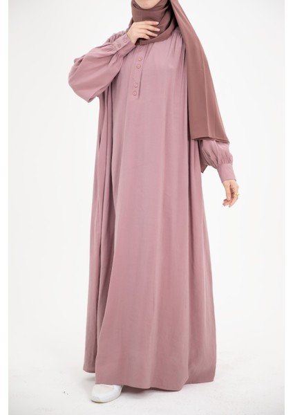 Ankanoor Modal Cupra Büzgü Detaylı Düğmeli Elbise ANKA253002 fırsatları