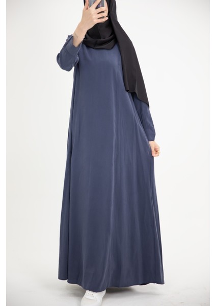 Ankanoor Modal Cupra Yırtmaç Kol Drapeli Elbise ANKA253003 modelleri