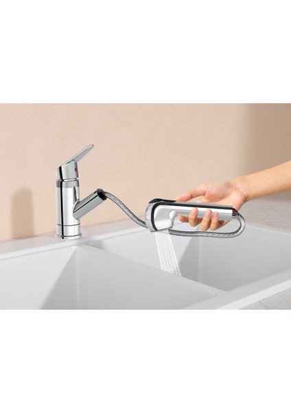 Vitra Punto A41192 Fonksiyonel Eviye Mutfak Bataryası ,krom fiyatları