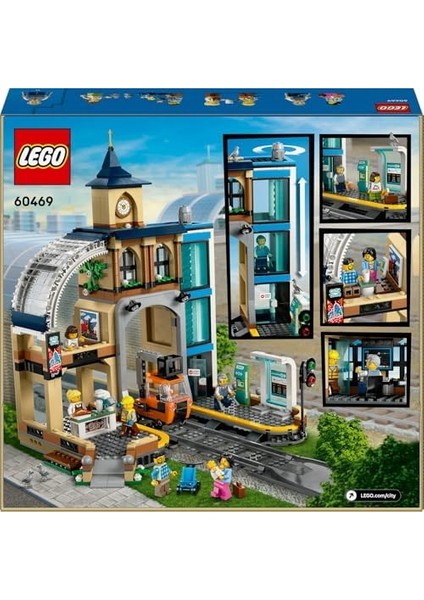 City Merkez Tren Istasyonu 60469 – Tren Modeli Seven 7 Yaş ve Üzeri Çocuklar Için Raylı Sistem Temalı Yaratıcı Oyuncak Yapım Seti, Doğum Günü Hediyesi (752 Parça) modelleri
