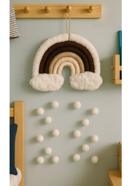 Makrome Gökkuşağı, Duvar, Kapı Süsü,bebek Odası Süsü, Gökkuşağı Kapı Süsü,oda Süsü,hediyelik